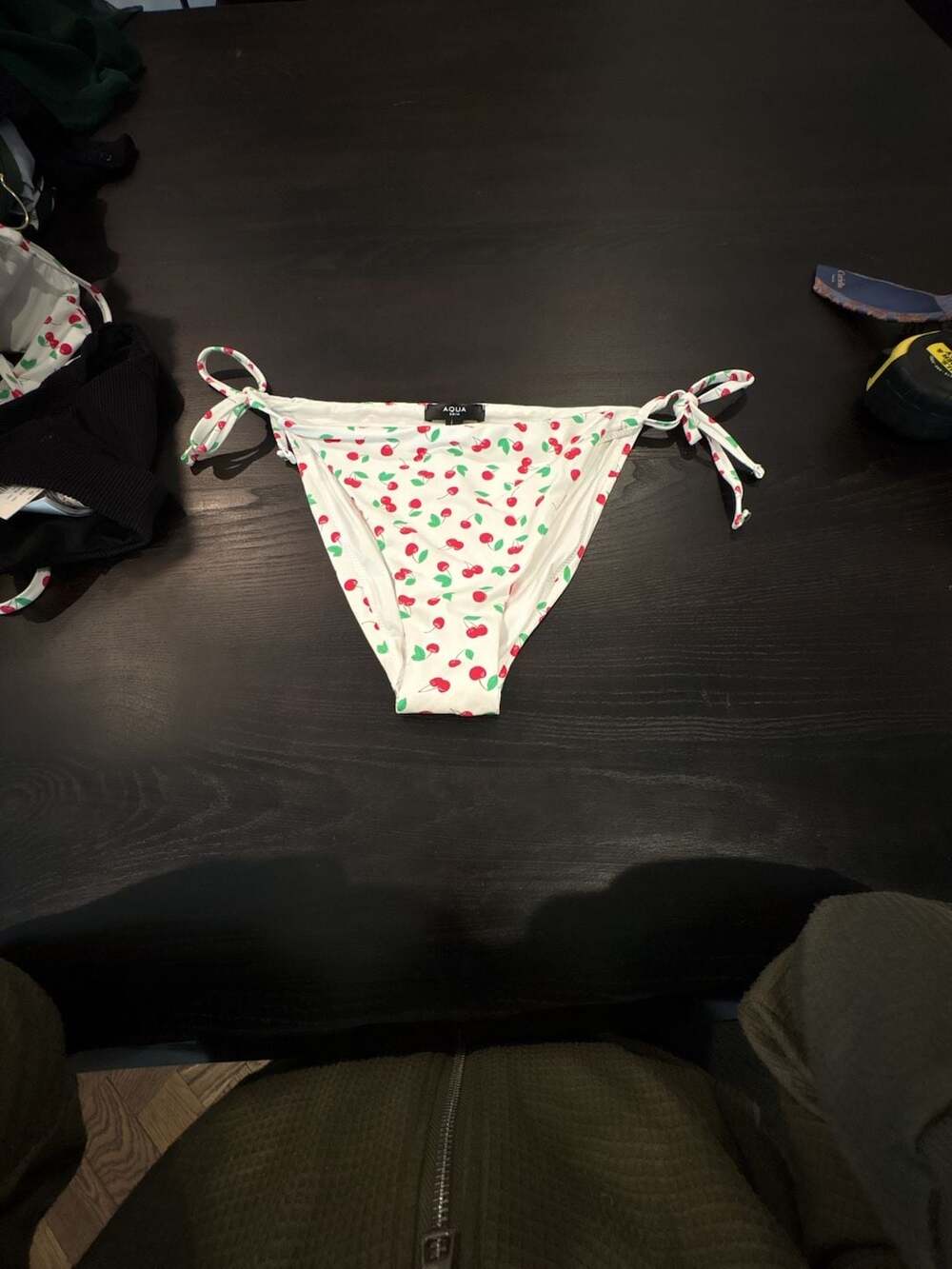 Aqua Swim Cherry Print Bikini bottom XL brand new fast 2 ship out